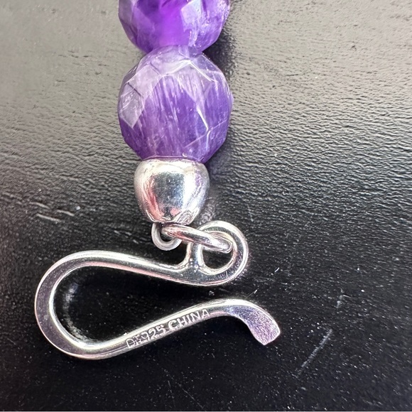 Amethyst & Peridot bead extra long necklace by Jay King - Picture 11 of 13